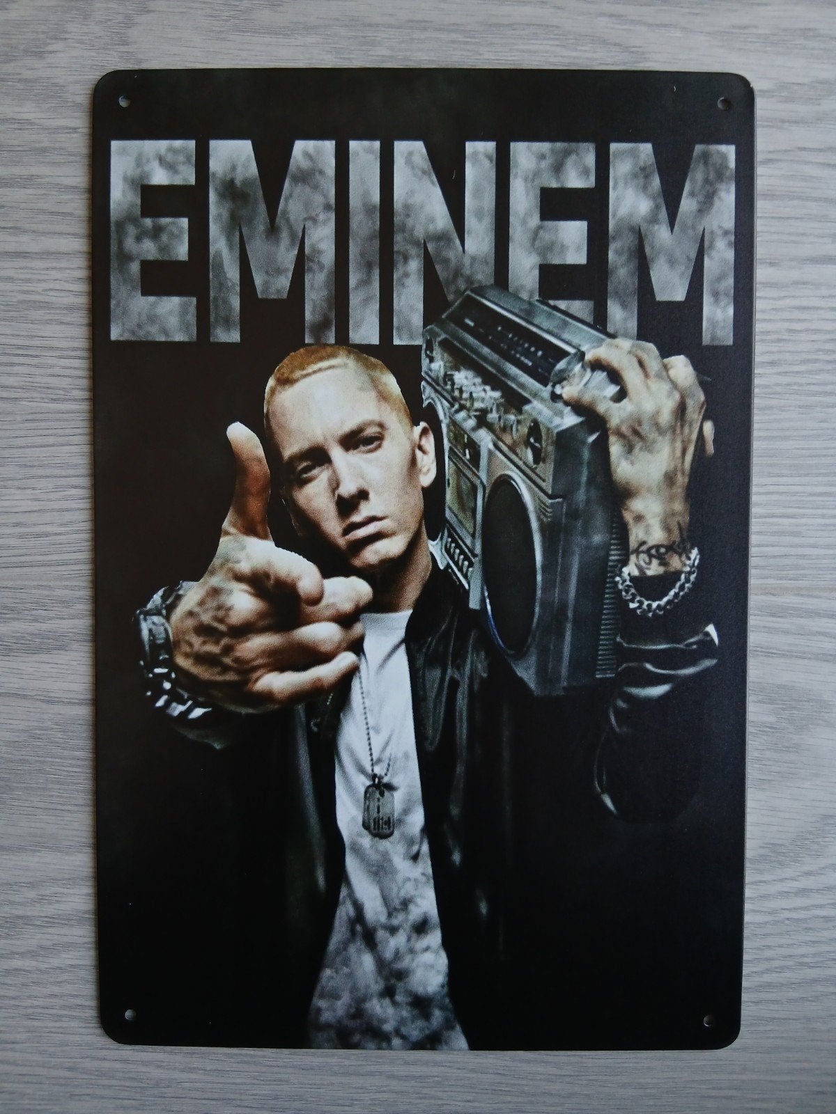Eminem 20x30 cm Metalen Reclamebord, Verzamelen, Verzenden, Nieuw, Poster, Artwork of Schilderij
