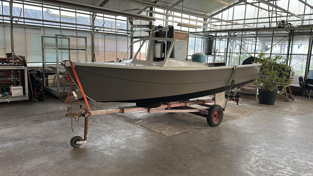 Verhoef V500 aluminium boot - Als nieuw - 9.9pk 4-takt, Ophalen, Zo goed als nieuw