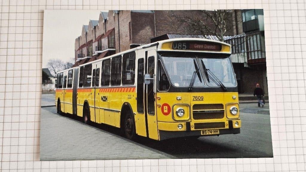 Foto BUS NZH Haarlem 7609, Verzenden, Gebruikt, Bus of Metro, Overige typen