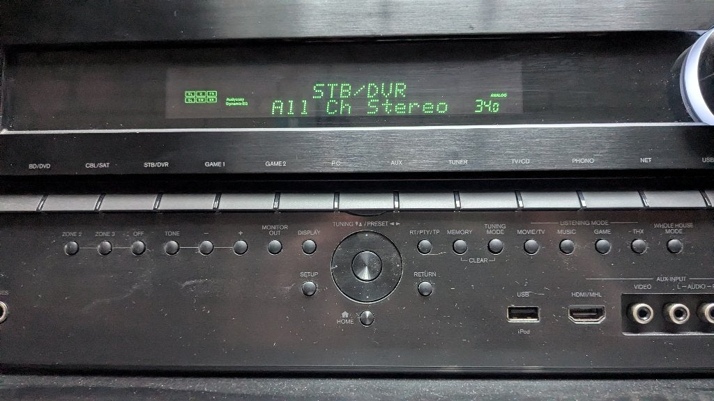 Krachtige Onkyo TX-NR818 Home Cinema receiver SpotifyConnect, 7.1-systeem, 70 watt of meer, Zo goed als nieuw, Overige spelers