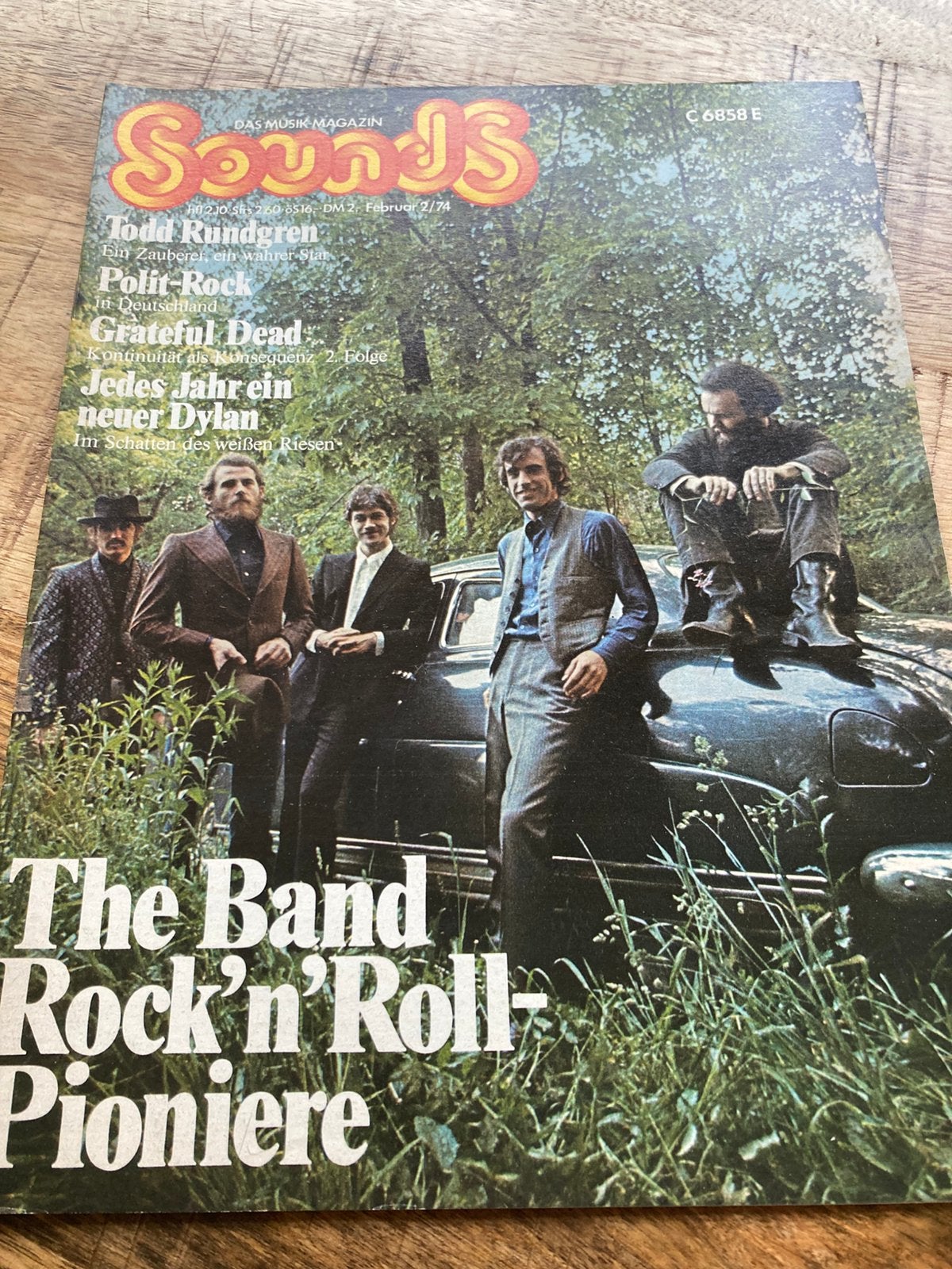 SOUNDS Duits magazine 1974 KOLLECTIV Todd Rundgren THE BAND, Ophalen of Verzenden, Zo goed als nieuw
