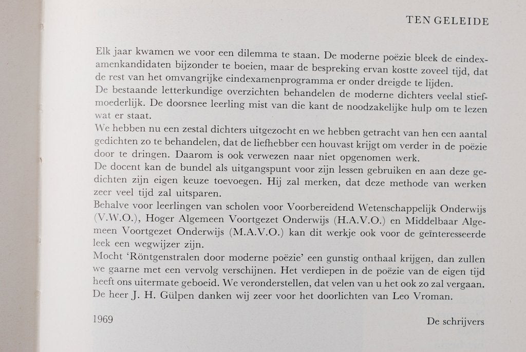 Röntgenstralen door moderne poëzie - Vintage boek 1971, Boeken, Meerdere auteurs, Verzenden, Drs. J.H. Caspers en J.G.M. Weck