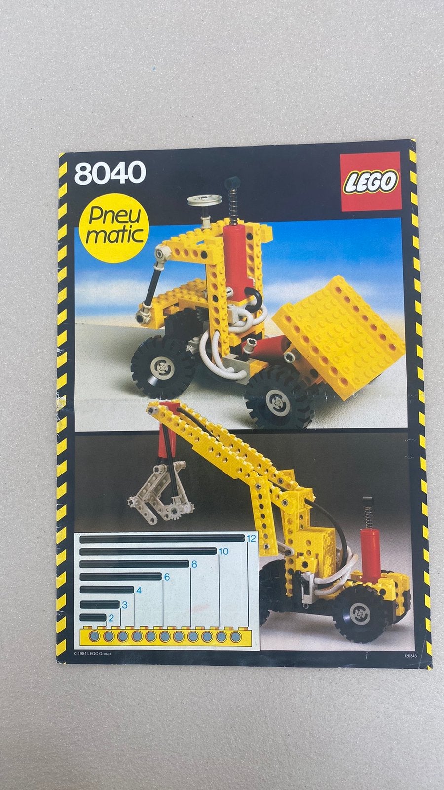 Lego 8040 Technic Pneumatisch, Ophalen of Verzenden, Zo goed als nieuw