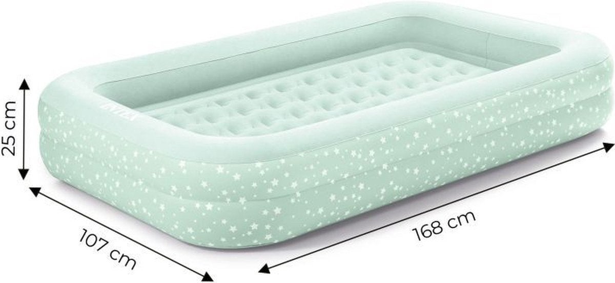 kinder opblaas bed, Ophalen of Verzenden, Zo goed als nieuw, 1-persoons
