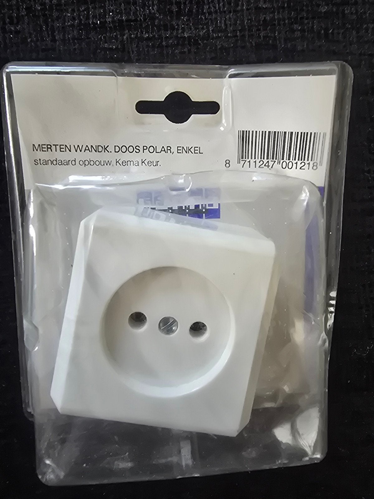 Merten Wandcontactdoos Polar, Enkel, Kema Keur DOOS E, Ophalen of Verzenden, Nieuw, Overige merken, Stopcontact