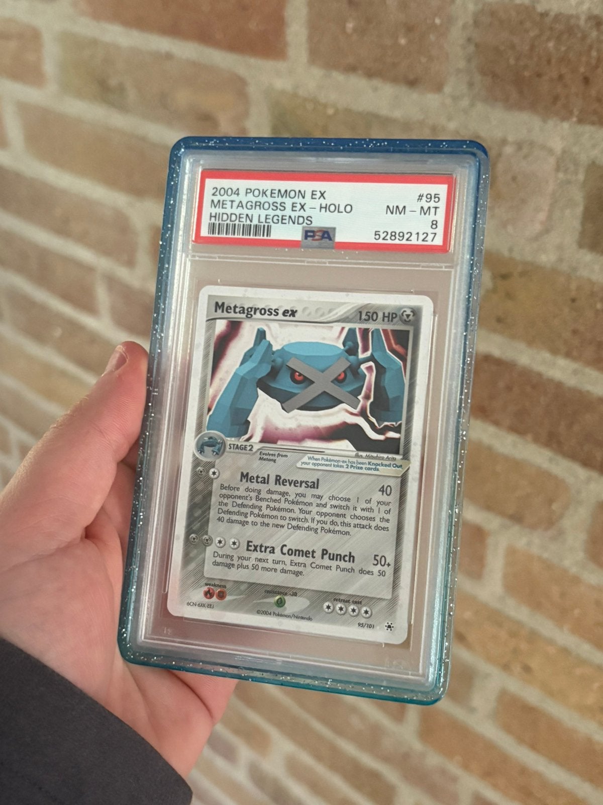 Metagross ex (HL 95) PSA 8, Ophalen of Verzenden, Nieuw, Losse kaart