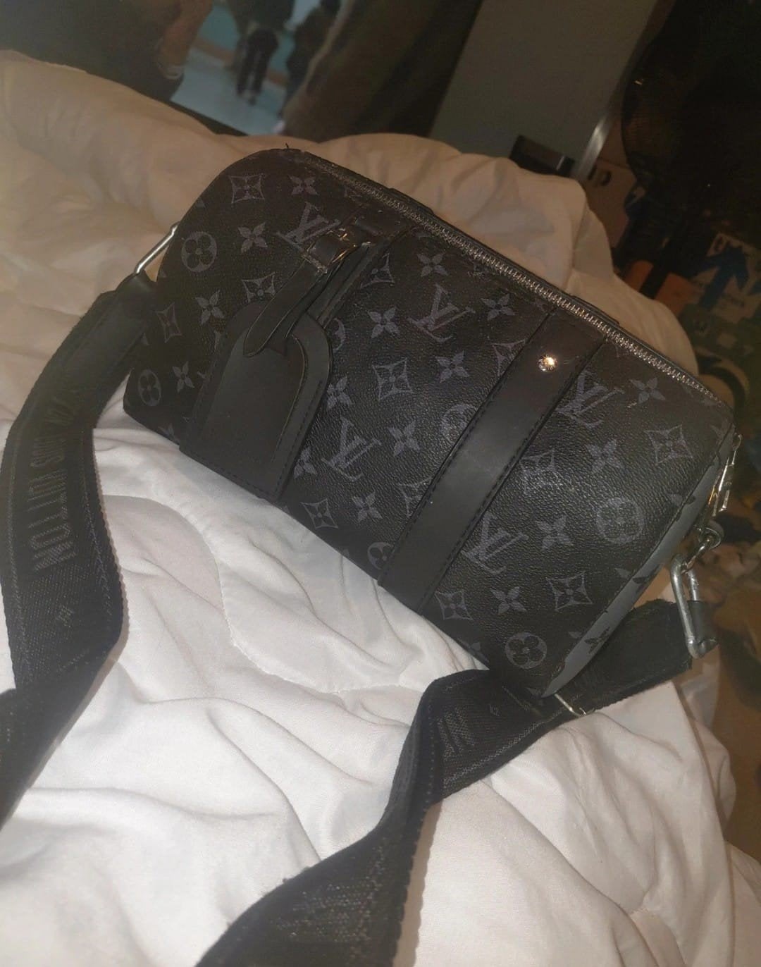 Louis Vuitton tas, Ophalen of Verzenden, Gebruikt, Grijs, Handtas