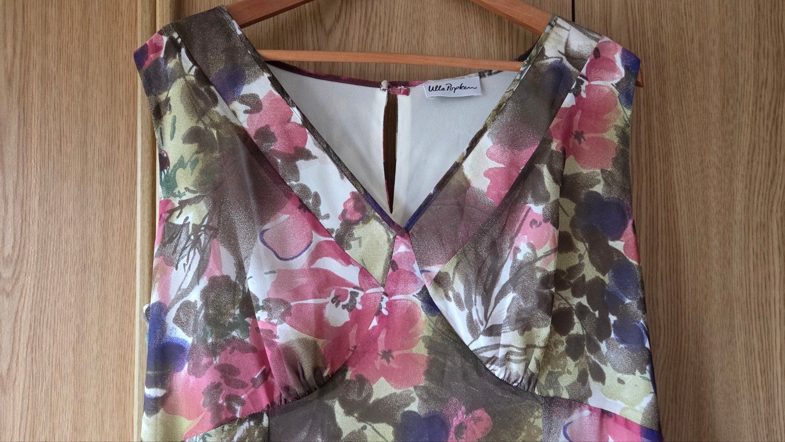 Ulla Popken bloemenprint jurk maat 48, Meerkleurig, Maat 46/48 (XL) of groter, Nieuw, Ulla Popken