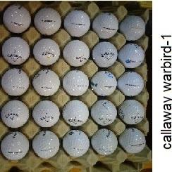 Golfballen callaway warbird ZGAN gebruikt 25 stuks, Ophalen of Verzenden, Zo goed als nieuw, Bal(len), Callaway