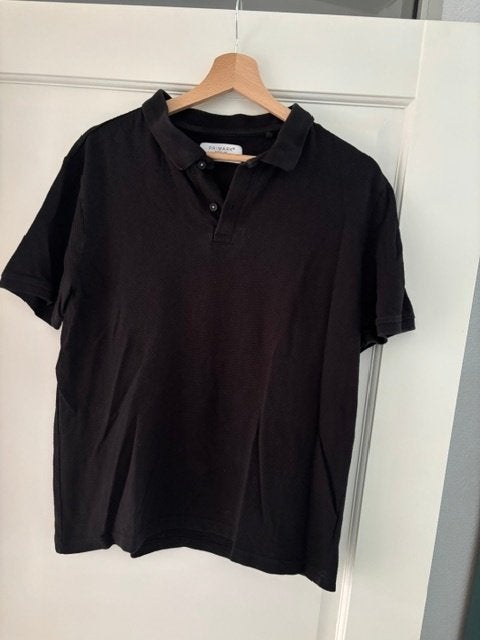 Zwarte polo maat M, Maat 48/50 (M), Zwart, Ophalen of Verzenden, Zo goed als nieuw
