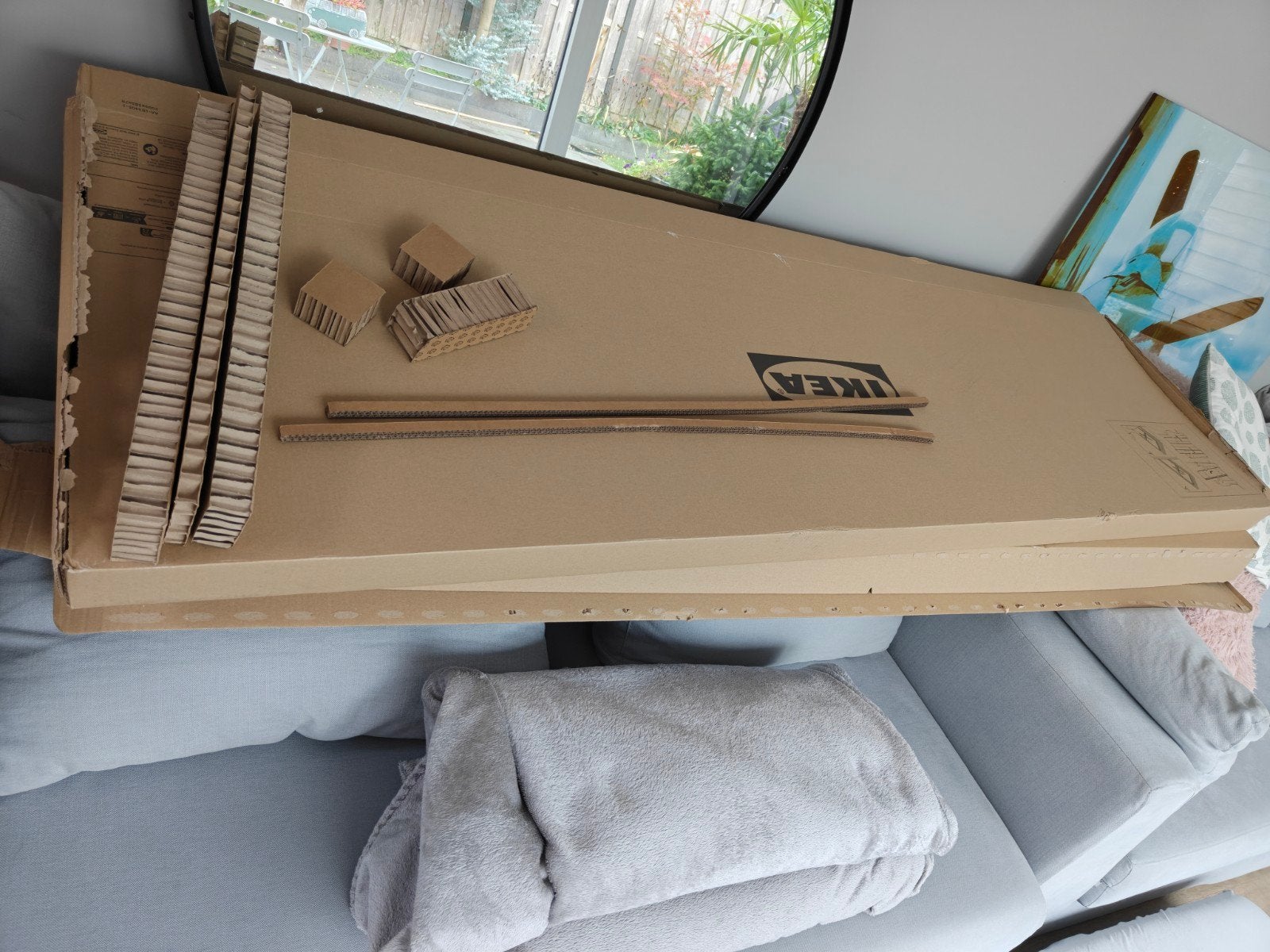 Grote kartonnen doos voor knutselprojecten bijv halloween, Ophalen, Gebruikt, Overige thema's, Papier of Karton