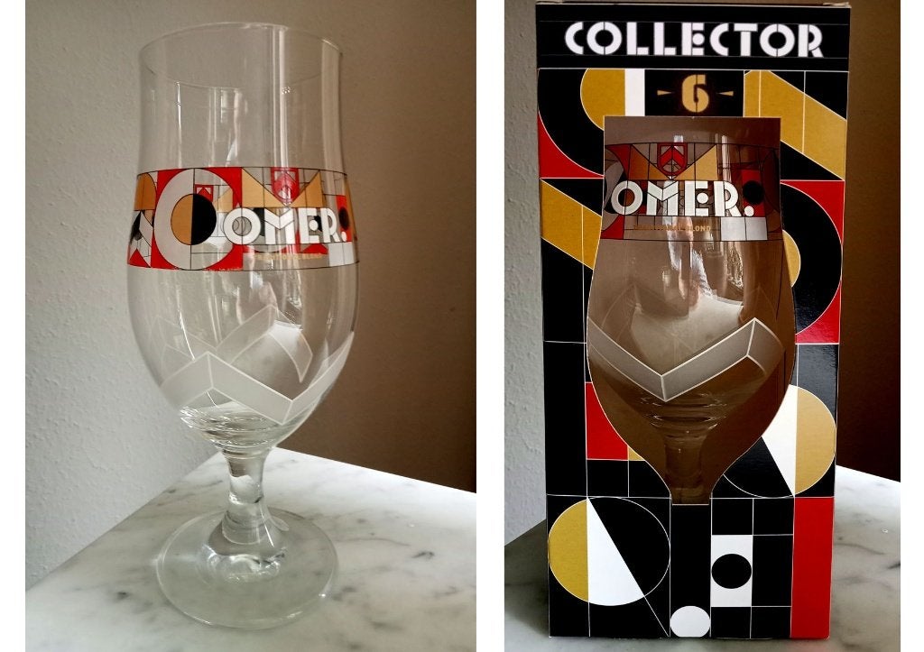 2 Nieuwe OMER Collector Glazen Editie 6, Ophalen of Verzenden, Nieuw, Glas of Glazen, Overige merken