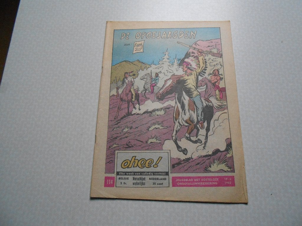 Ohee 114 De opgejaagden 1965., Boeken, Stripboeken, Zo goed als nieuw, Eén stripboek, Ophalen of Verzenden