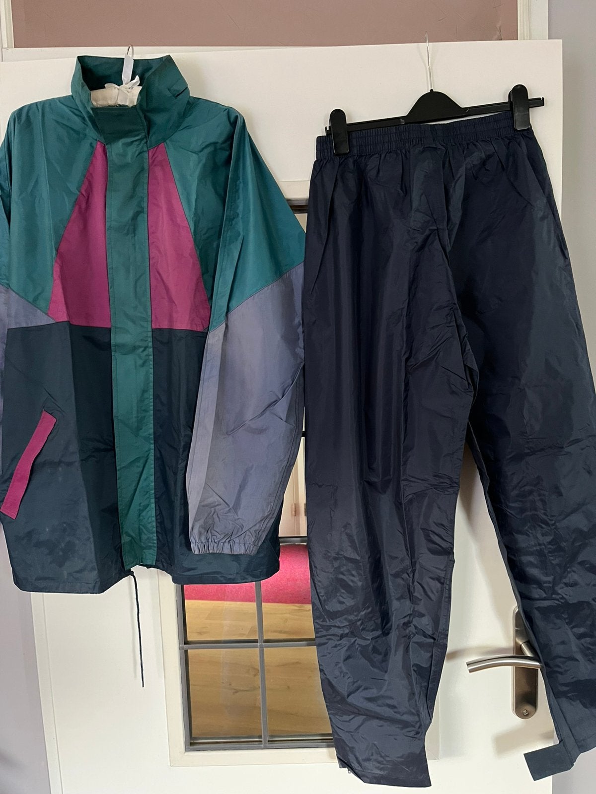 Te Koop: Motorregenpak maat M +  een extra regenjas maat L., Motoren, Overige merken, Combipak, Dames, Ophalen of Verzenden