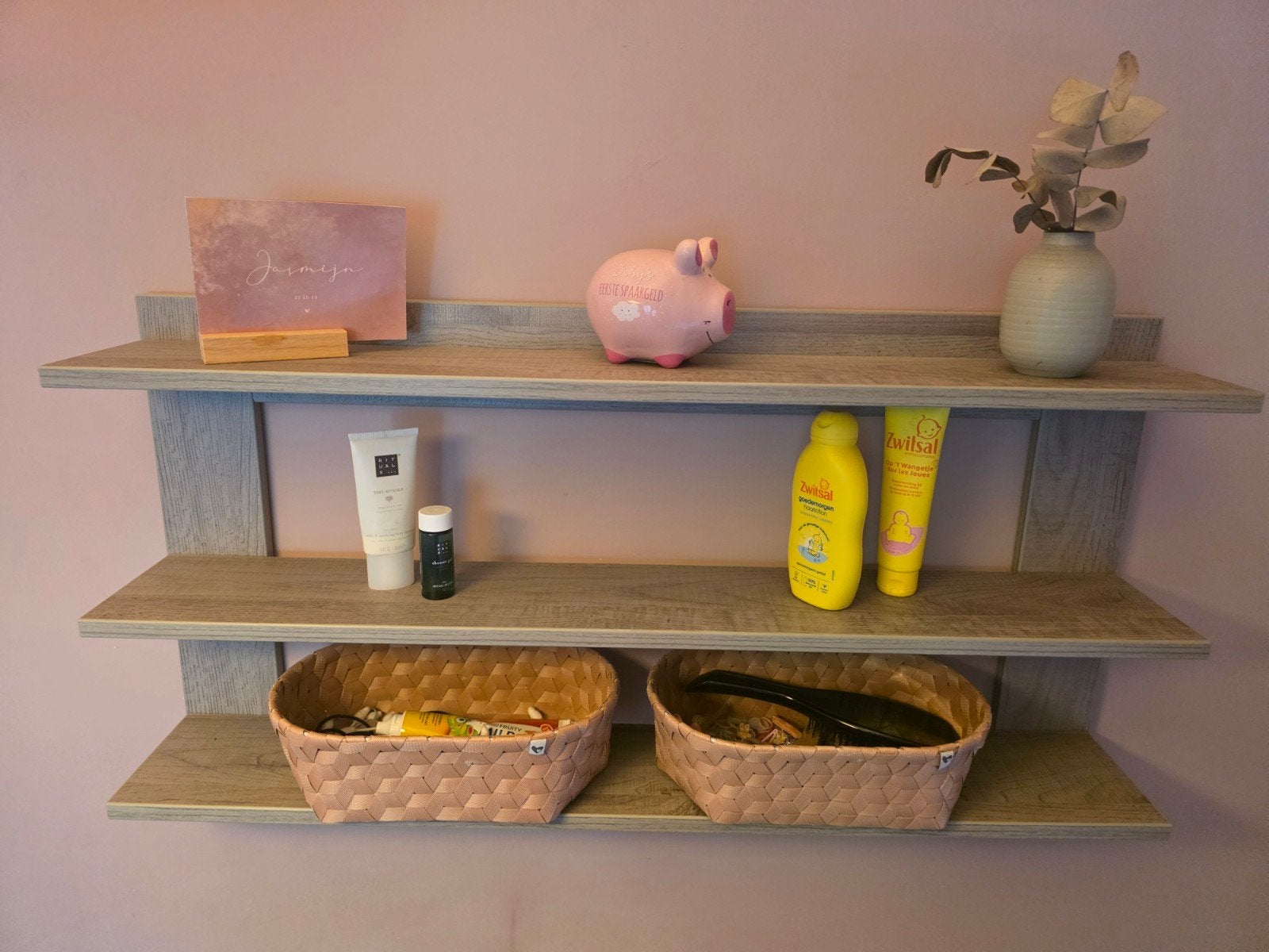 Foto 4 van Commode met 3 lades en bijpassende wandplank