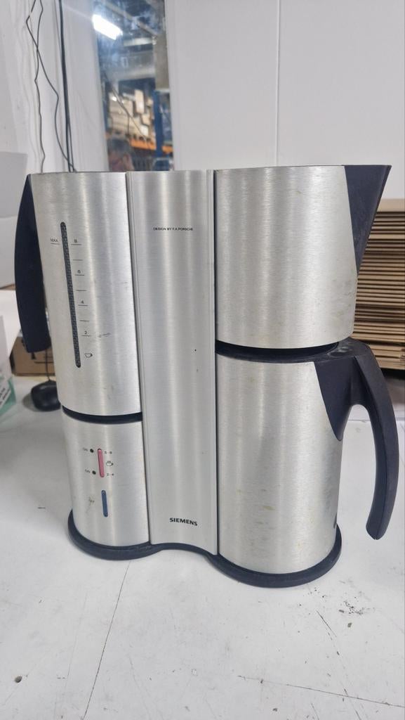 Siemens Koffiezetapparaat F.A. Porsche Design, Witgoed en Apparatuur, Koffiezetapparaten, Ophalen, Gebruikt, Koffiemachine, Gemalen koffie