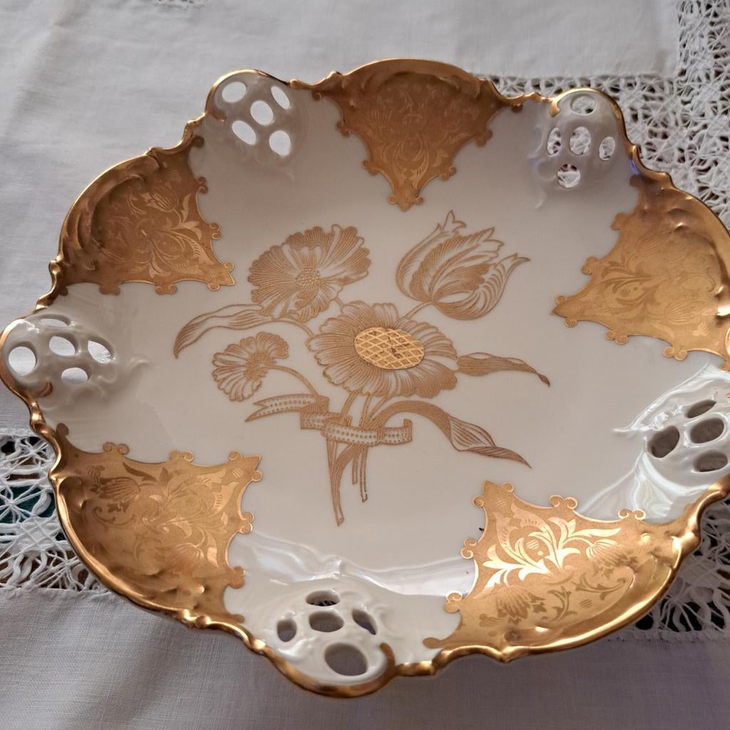 Rosenthal Moliere  Vintage Antieke schaal op pootjes, Ophalen of Verzenden