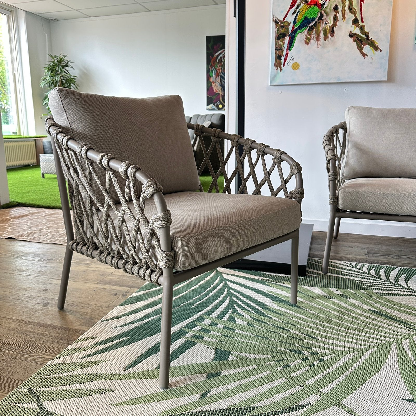 Nieuwe Tuinset / loungeset – Showmodel – Bank + 2 stoelen, Verzenden, ., Zo goed als nieuw, .