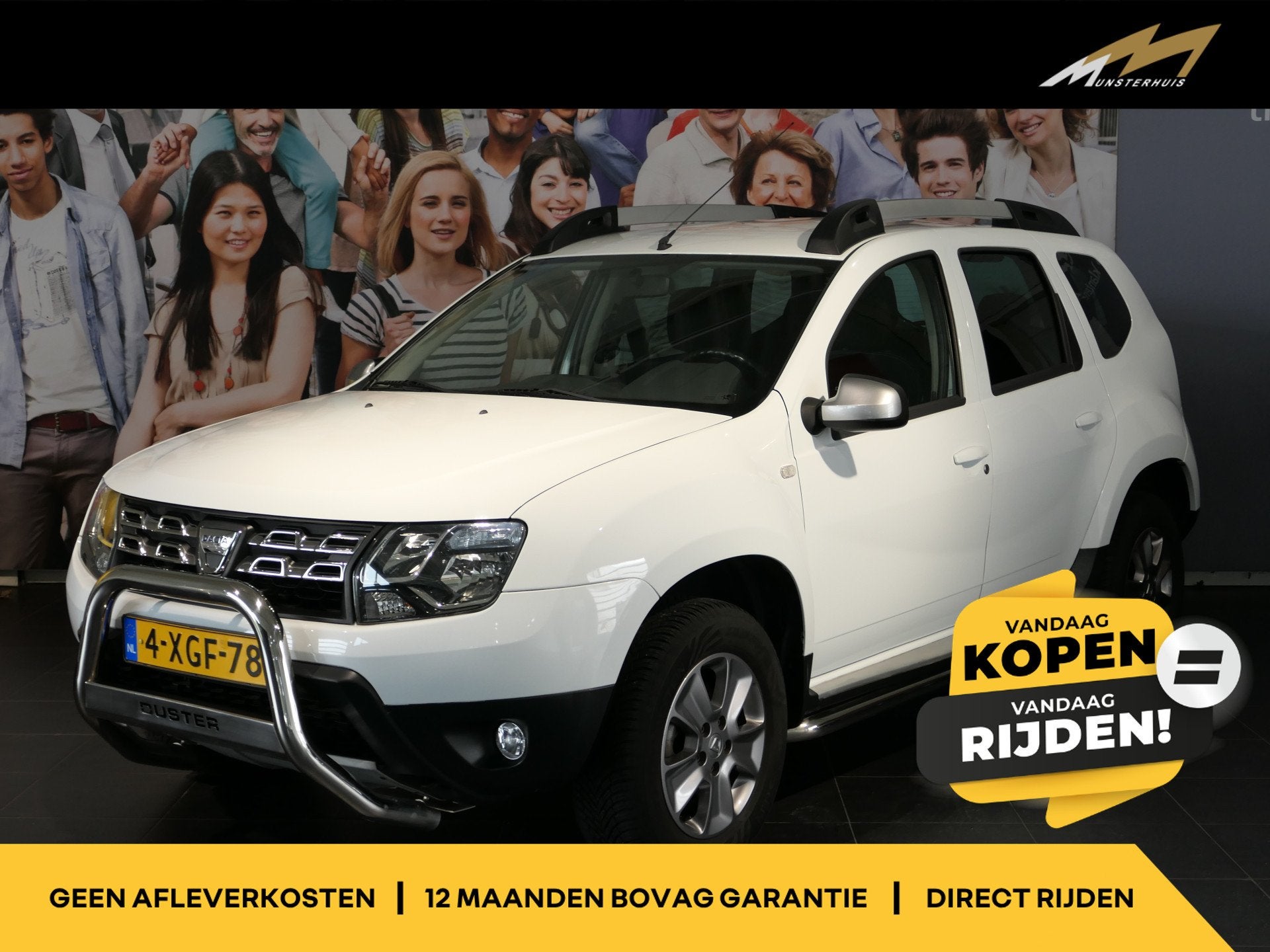 Dacia Duster 1.2 TCe 4x2 Prestige Trekhaak, All season, Bull, Voorwielaandrijving, Euro 5, Stof, Gebruikt