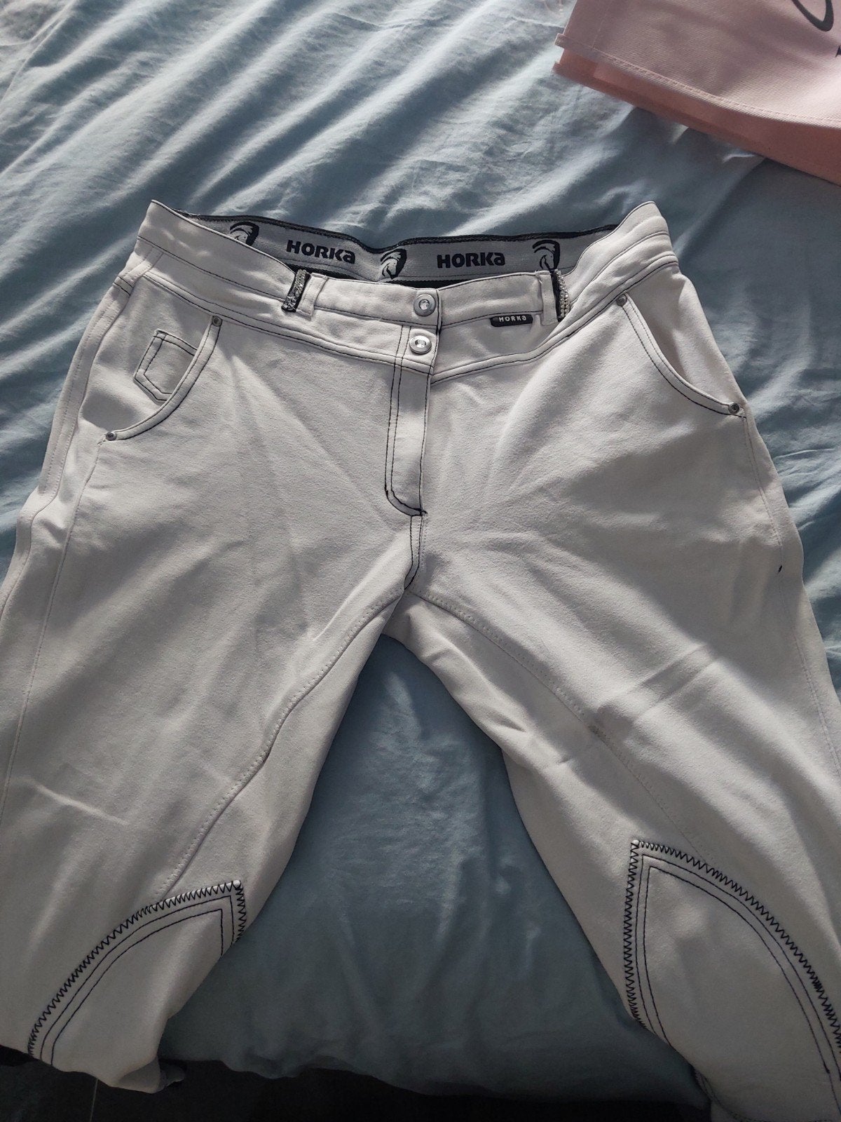 Horka wedstrijd broek 44, Dieren en Toebehoren, Paardrijkleding, Ritssluiting, Dressuur, XL, Onderkleding