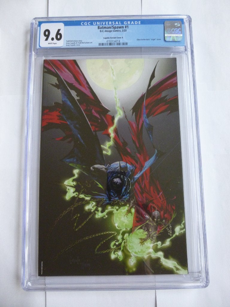 DC/IMAGE COMIC CGC9.6 GRADED"BATMAN/SPAWN''#1 UIT 2023, Boeken, Eén comic, Amerika, Ophalen of Verzenden, Zo goed als nieuw