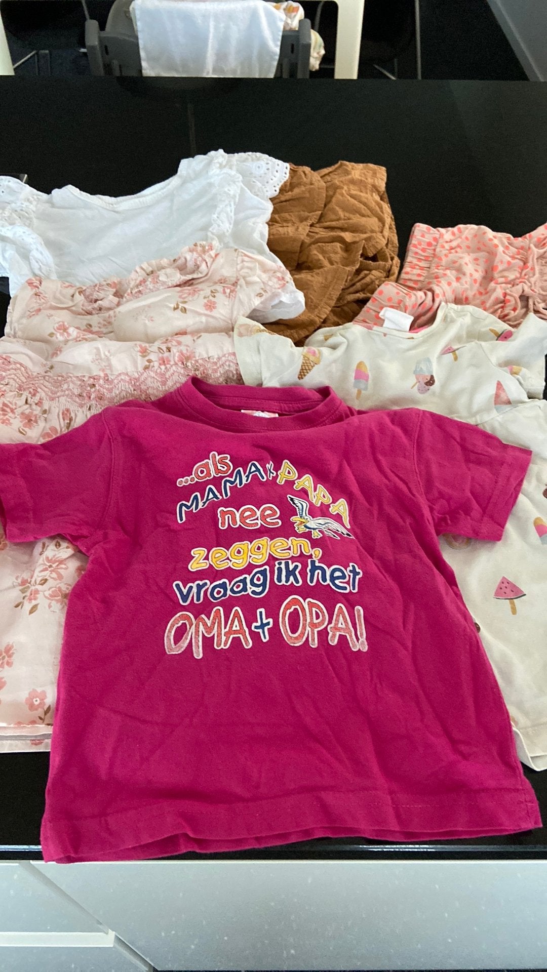 Kinderkleding meisjes 84/92, Ophalen of Verzenden, Zo goed als nieuw, Maat 34 (XS) of kleiner, Korte mouw