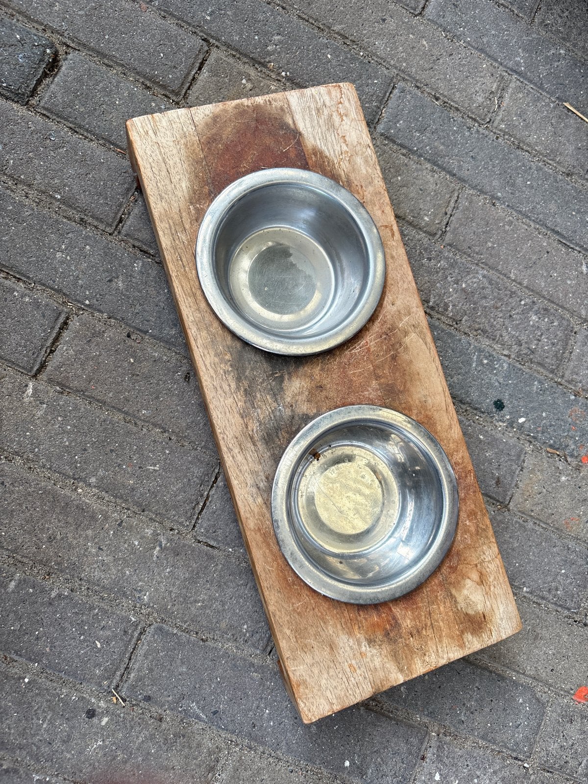 Voerbakjes voor kleine hond, Ophalen, Gebruikt