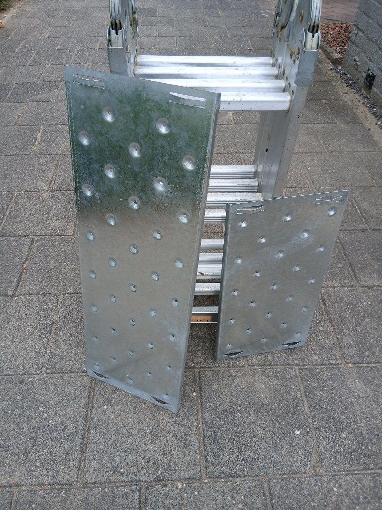 Vouwladder 4x3 treden, Ophalen, Gebruikt, Ladder, Opvouwbaar of Inschuifbaar
