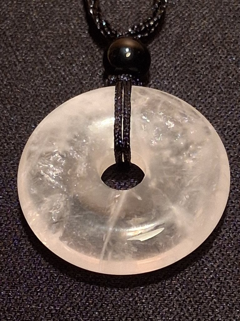 Ping an Kou hanger Rozenkwarts, Nieuw, Ophalen of Verzenden, Steen of Mineraal, Roze