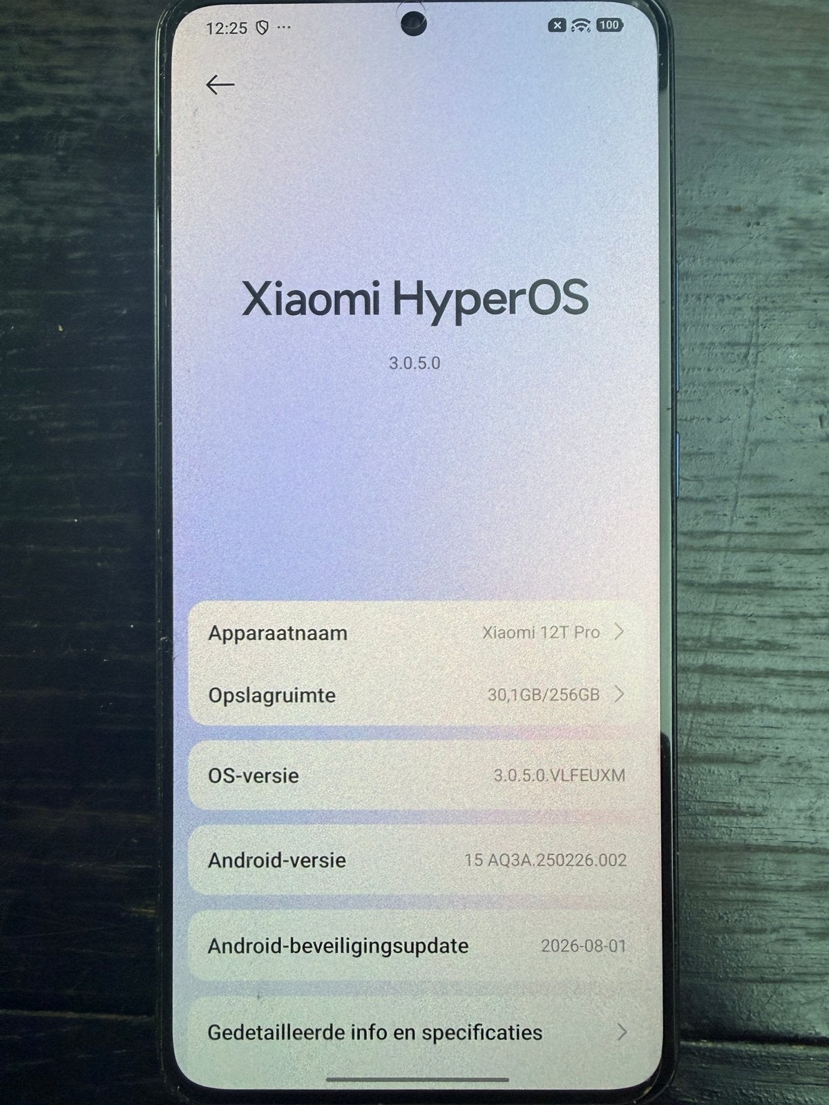 Xiaomi 12T 5G - 256GB - Lichtblauw - Krasvrij!, Ophalen, Overige modellen, Zo goed als nieuw, Zonder simlock