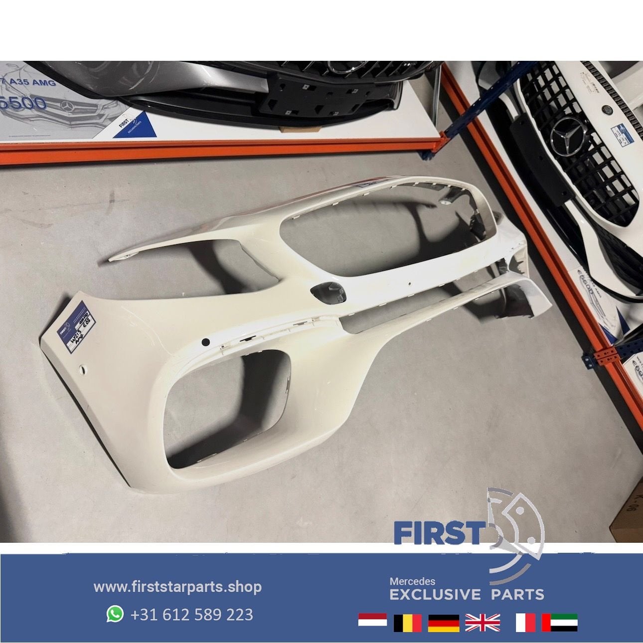 W213 S213 E63 AMG VOORBUMPER Mercedes E Klasse 63 2016-2020, Gebruikt, -, Voor, Ophalen of Verzenden