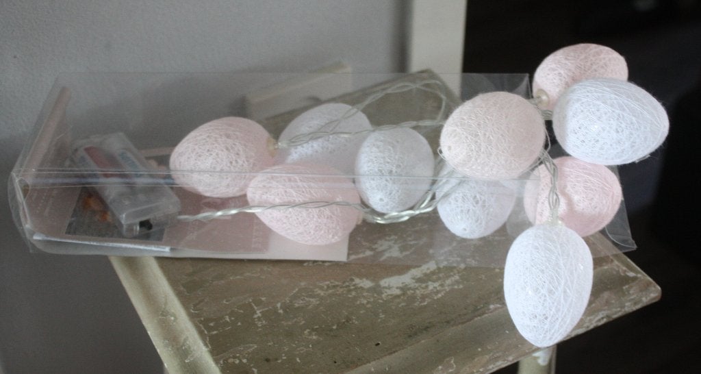 licht snoer met wit en roze, Ophalen of Verzenden, Gebruikt