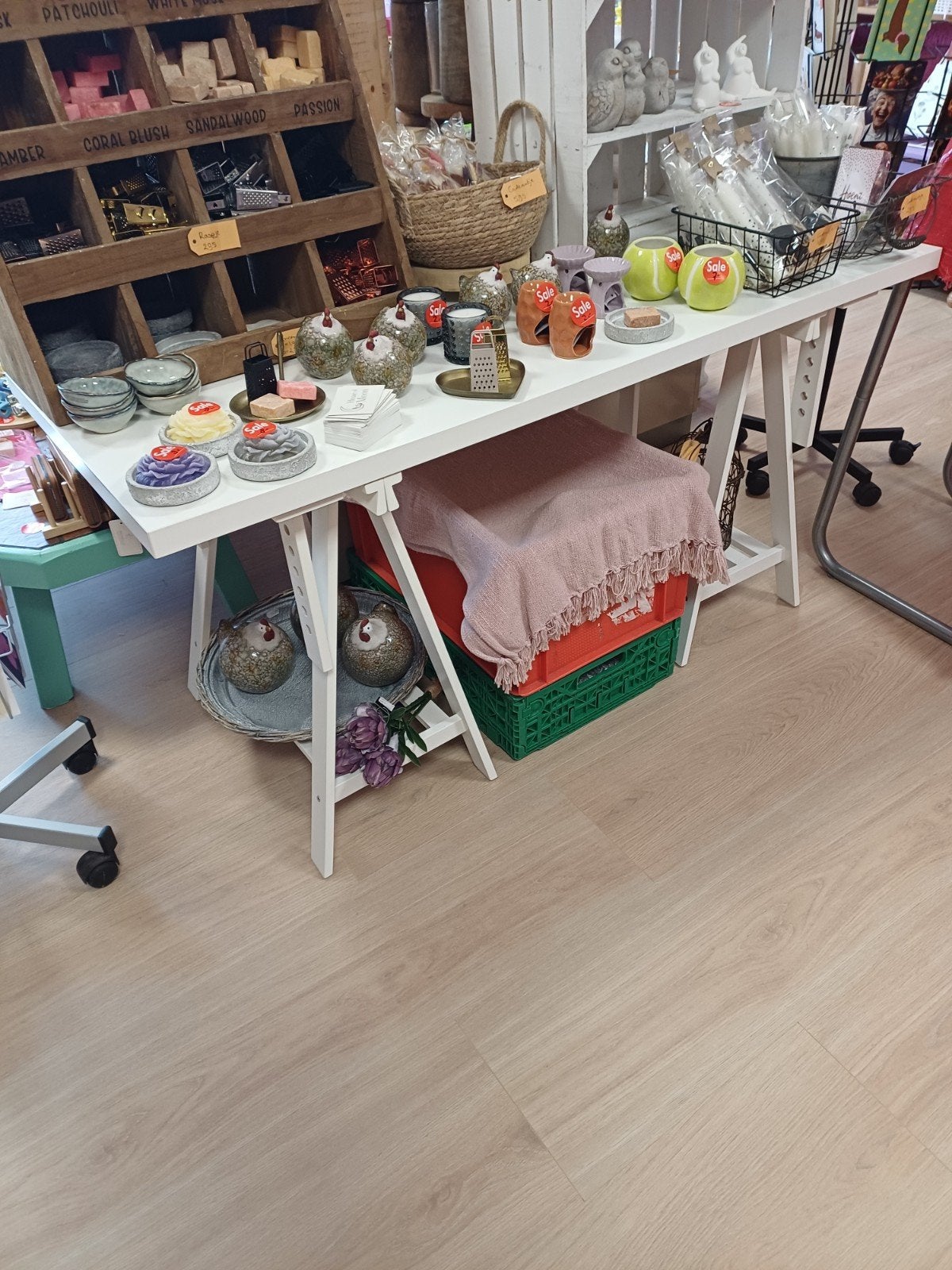 Ikea buro, Ophalen, Spaanplaat of MDF, In hoogte verstelbaar, Zo goed als nieuw