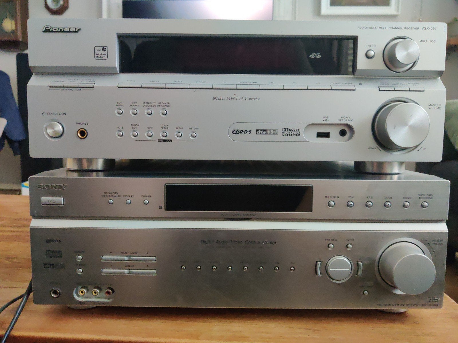 Sony str-de598 en Pioneer vsx-516, Ophalen, Gebruikt, Pioneer, 120 watt of meer