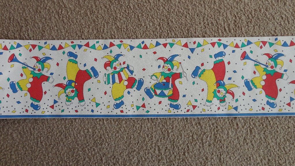 Behangrand clown clown s, Ophalen of Verzenden, Minder dan 10 m²