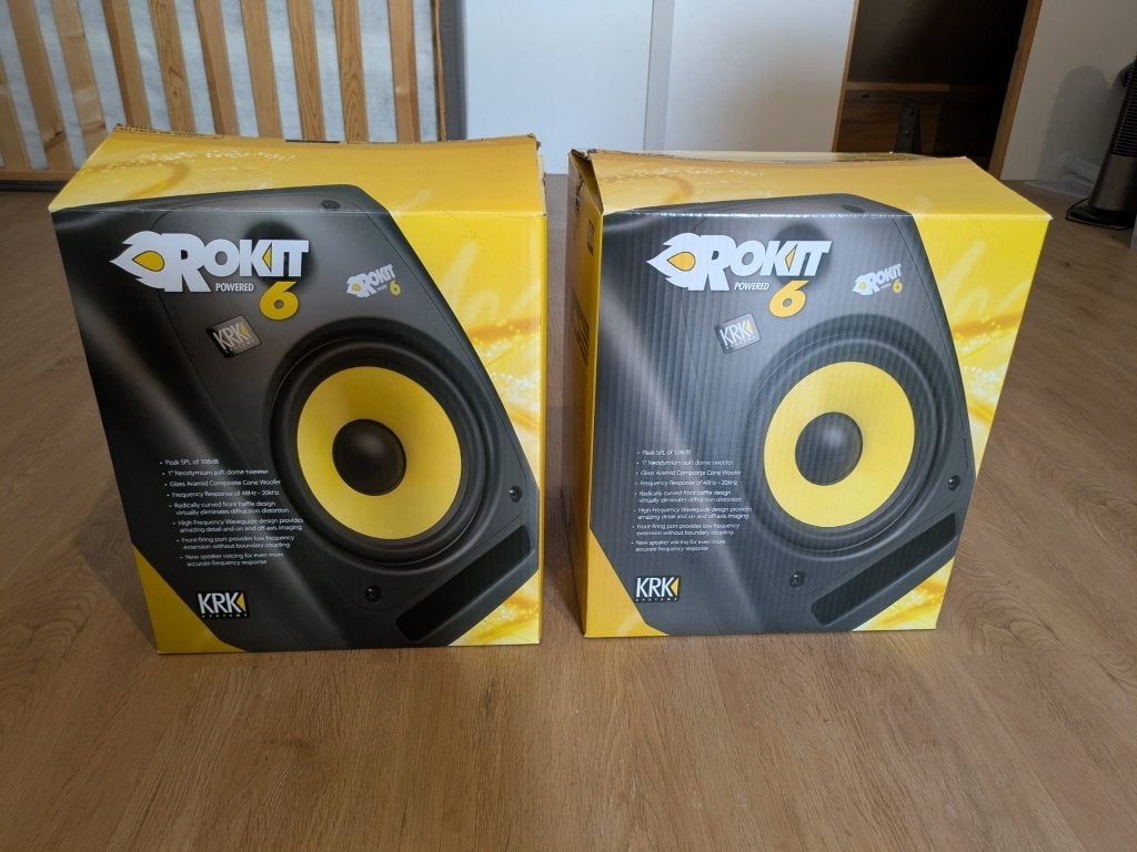 KRK Rokit 6 G2, Ophalen, Studiomonitor, Gebruikt, Inclusief kabels