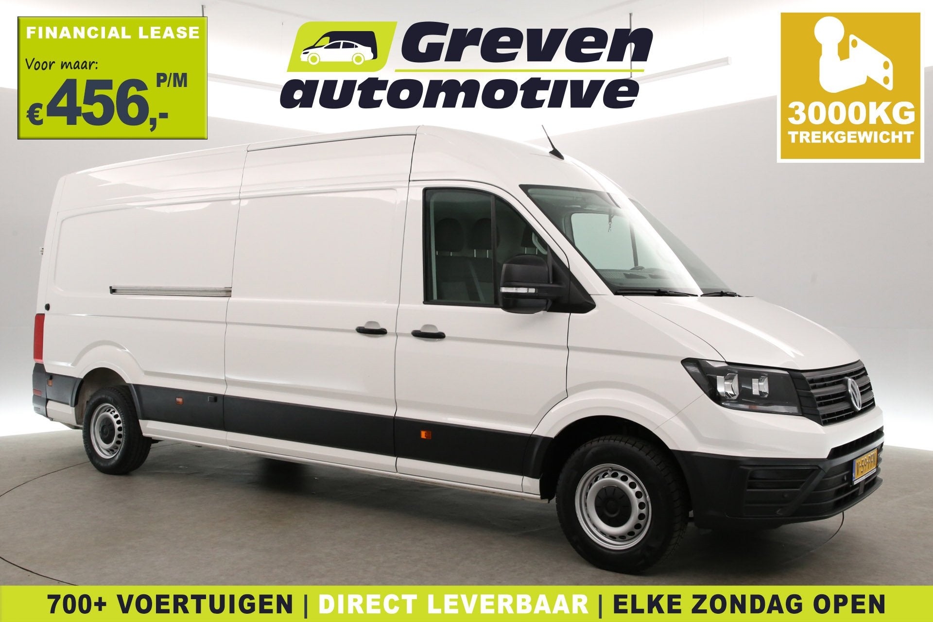 Volkswagen Crafter 2.0 TDI 177PK L4H3 | Aut. | 3000kg Trekge, Auto's, Stof, Euro 6, Volkswagen, 3000 kg
