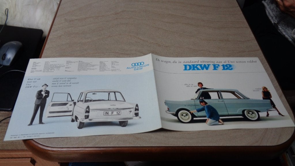 Folder  DKW  F 12, Verzenden, Nieuw, Overige merken