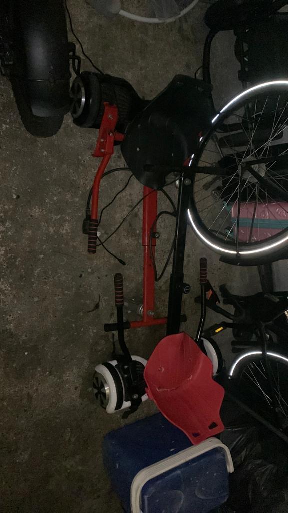 2 hoverboards met cart + opladers, Fietsen en Brommers, Steps, Ophalen, Zo goed als nieuw