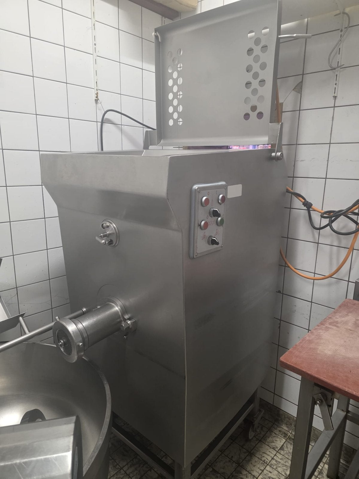 Professionele Gehaktmolen + Menger Dadaux TX32 ML (400V), Ophalen, Gebruikt, Bakkerij en Slagerij