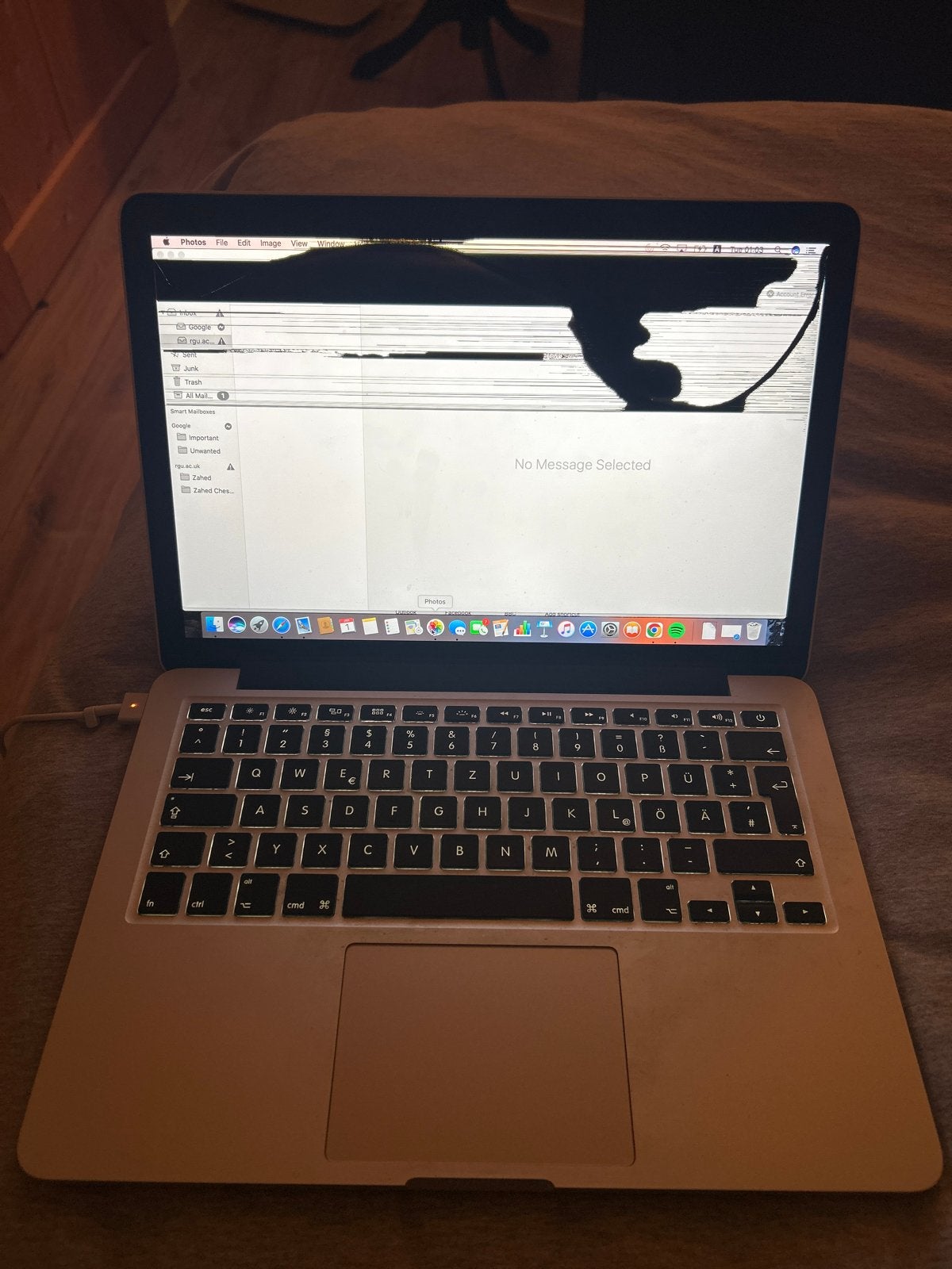 MacBook Pro (Retina, 13-inch, Early 2015) - Scherm defect, Computers en Software, 2 tot 3 Ghz, Qwerty, 8 GB, 13 inch