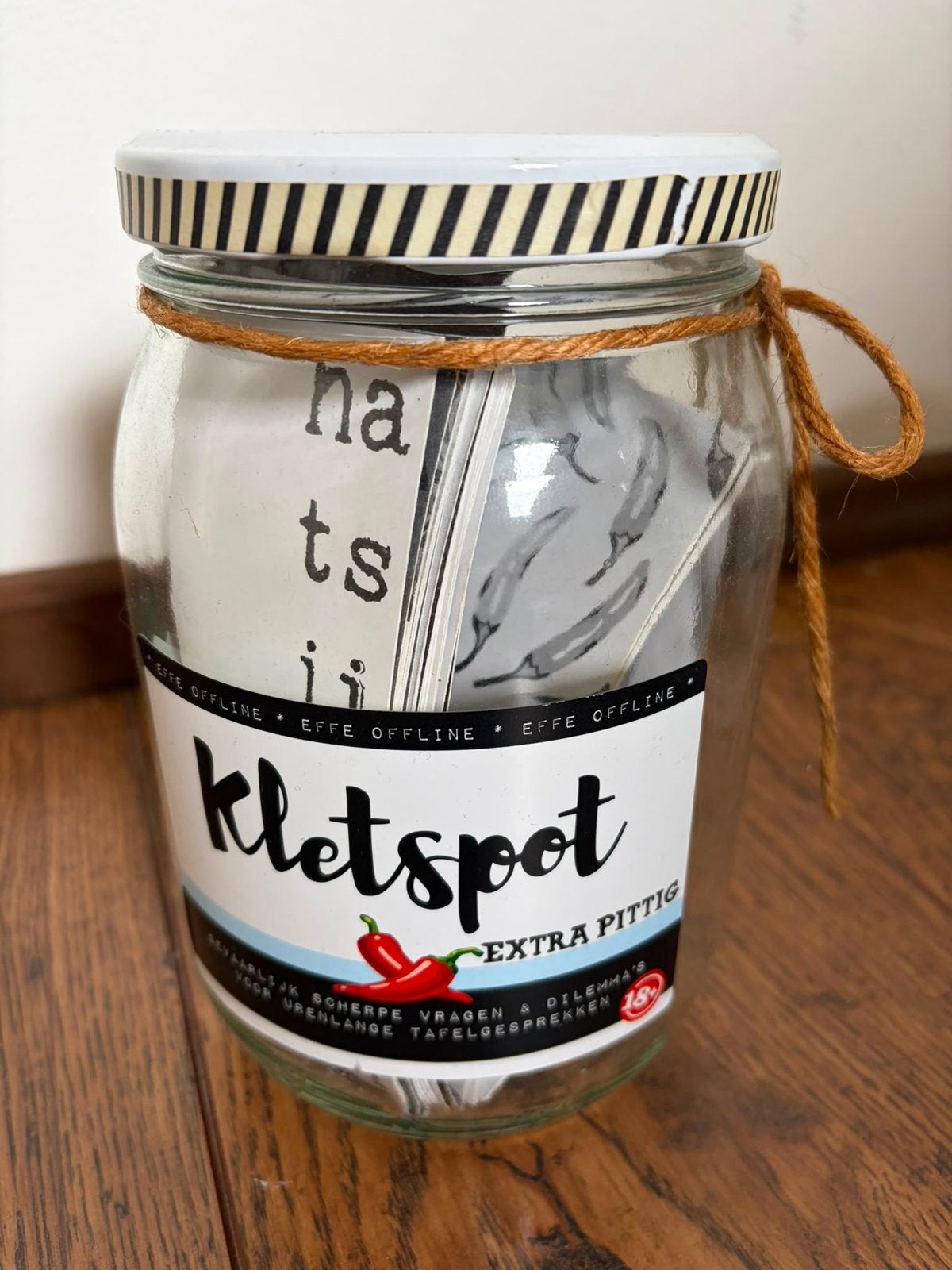 Kletspot Extra Pittig - Nieuw in pot, Ophalen of Verzenden, Zo goed als nieuw