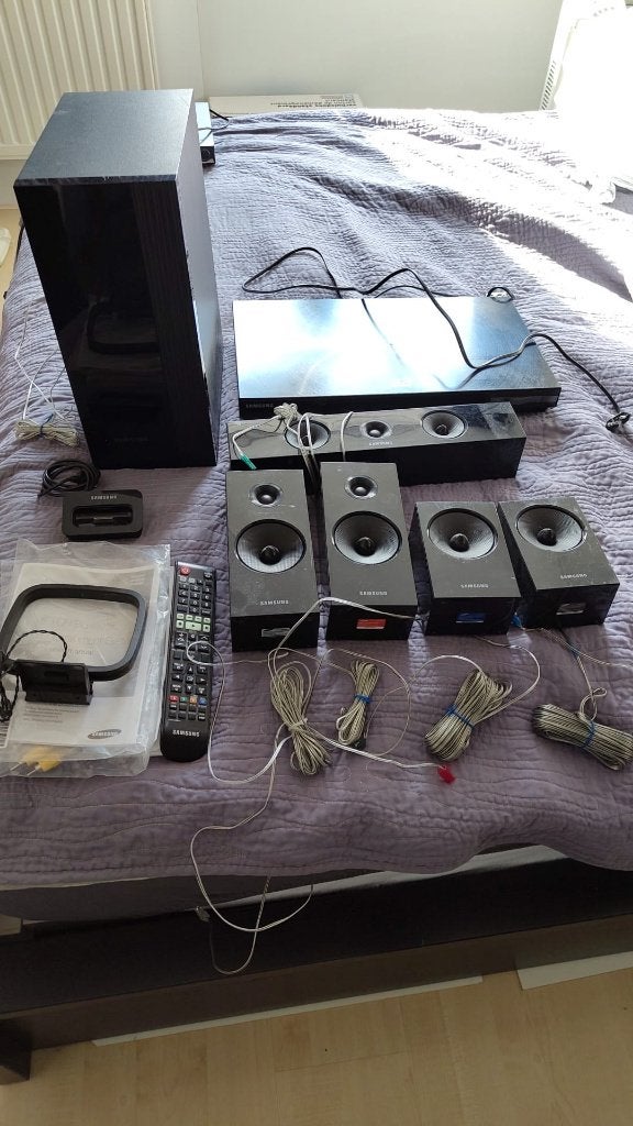 Samsung HT E-5500 5.1 Home Entertainment System, Gebruikt, Blu-ray-speler, 5.1-systeem, Minder dan 40 watt