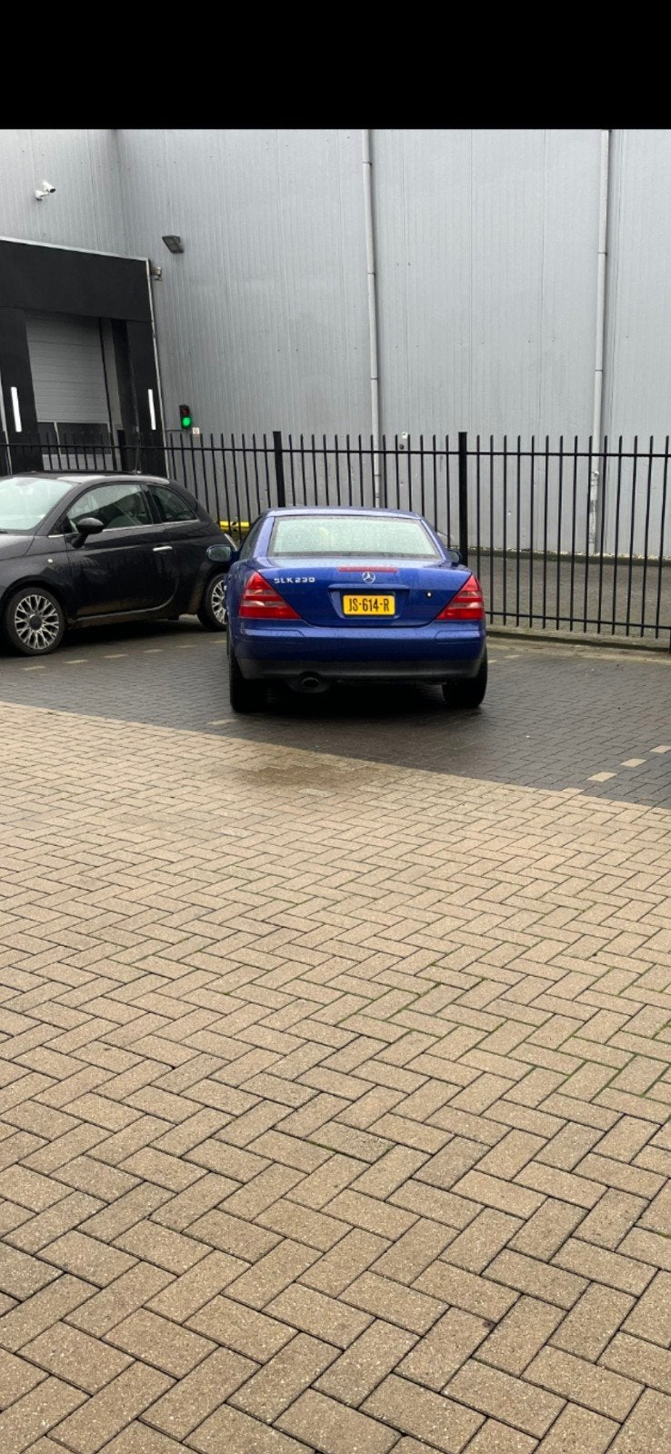 Mercedes-Benz Slk 230 Kompr Roadster AUT 1997 Blauw, Auto's, Automaat, Achterwielaandrijving, Zwart, Cabriolet