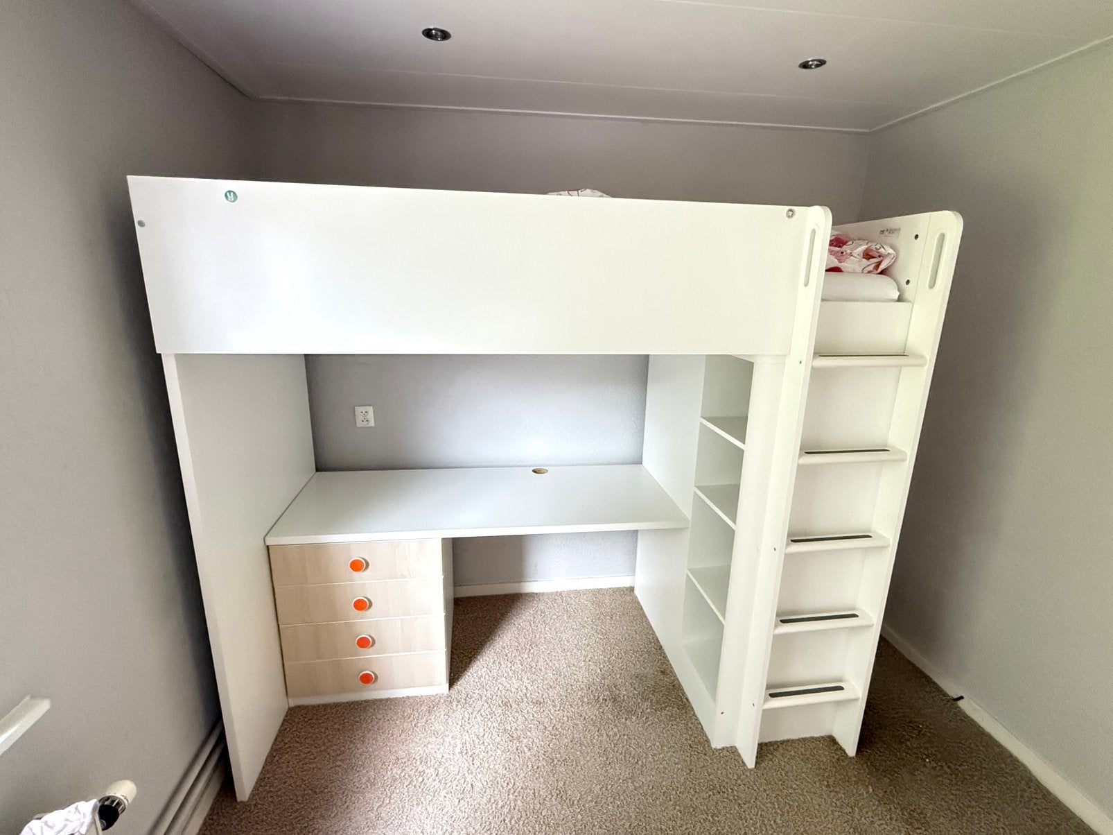Ikea Smastad hoogslaper met bureau en kast, Ophalen, Gebruikt, Hoogslaper