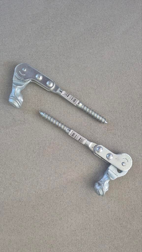 2  nieuwe Luikwervels of luikenhouders, Doe-het-zelf en Verbouw, Ophalen of Verzenden, Nieuw, Slot