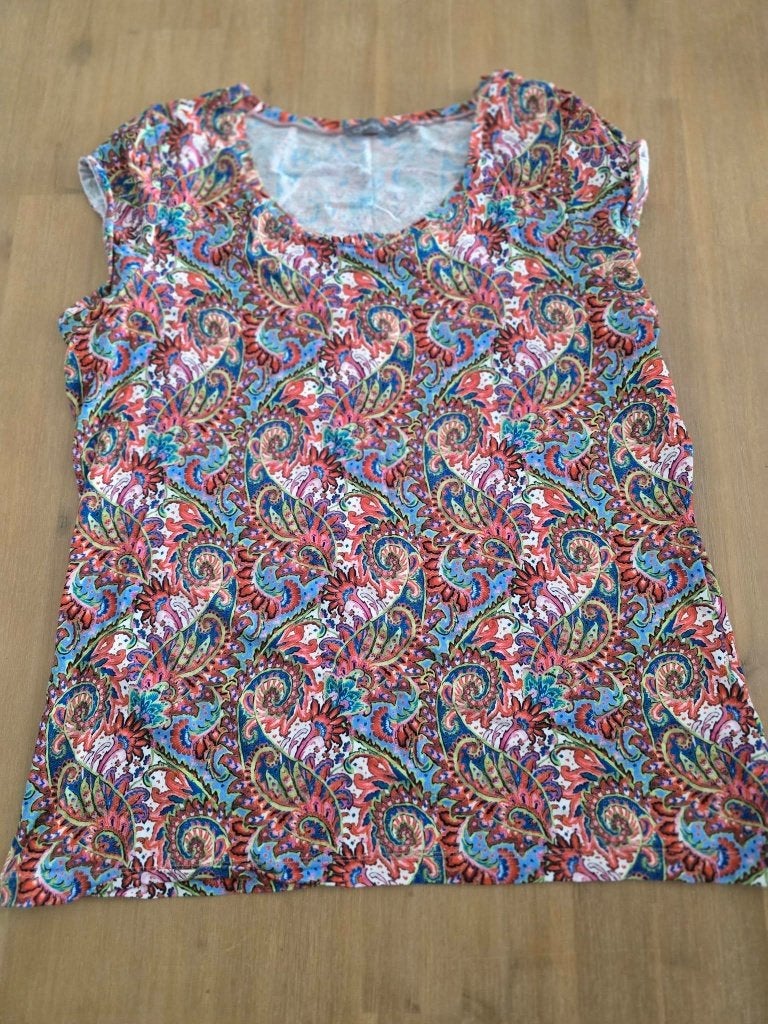 Geisha Paisley Top Maat 44 (2XL), Geisha, Meerkleurig, Maat 46/48 (XL) of groter, Ophalen of Verzenden