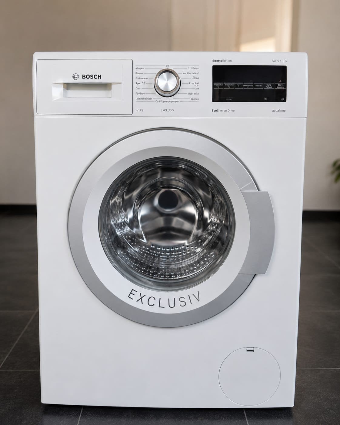 Bosch Wasmachine Serie 6 Exclusiv 8kg, Ophalen, Handwasprogramma, 85 tot 90 cm, 1200 tot 1600 toeren