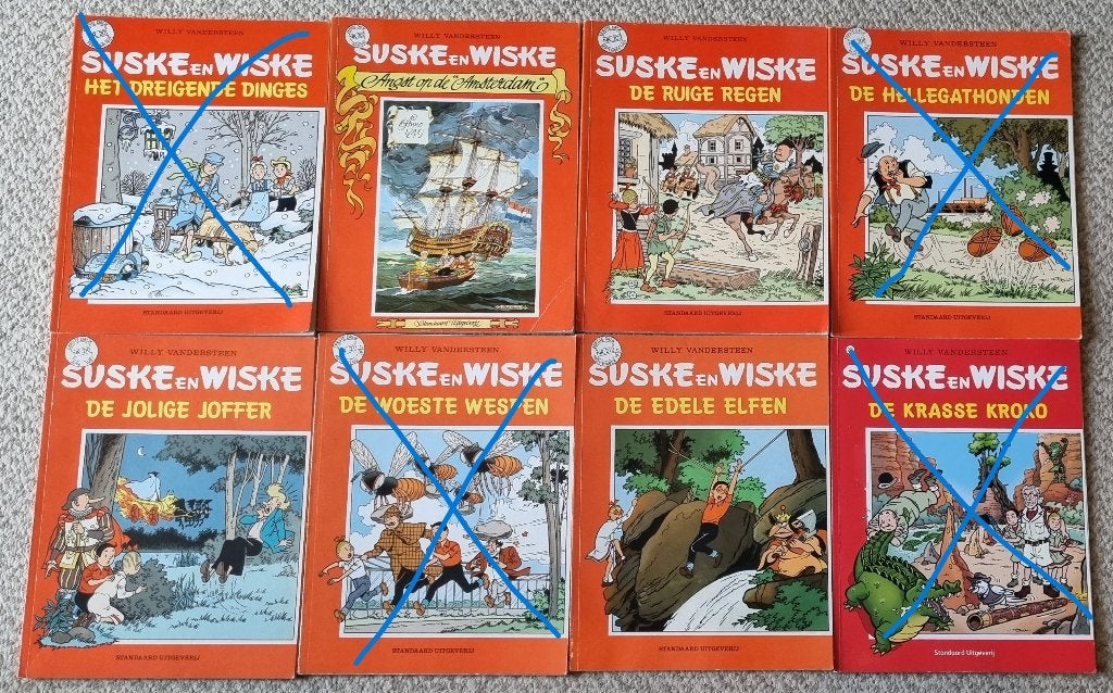 Suske en Wiske - 60 albums - los verkrijgbaar, Meerdere stripboeken, Ophalen of Verzenden, Gelezen, Willy Vandersteen