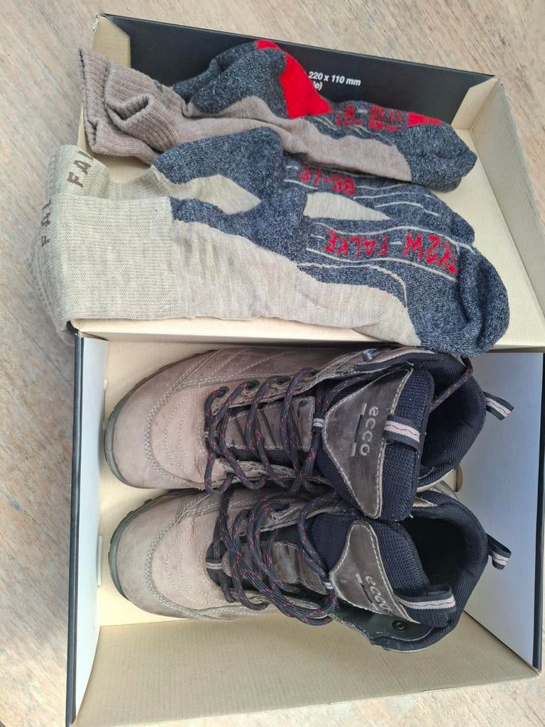 Ecco bergschoenen/ wandelschoenen in doos. Maat 38, Bruin, ECCO, Zo goed als nieuw, Wandelschoenen